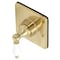 Kingston Brass KS3047PL Single-Handle Three-Way Diverter Valve with Trim Kit, Brushed Brass KS3047PL - alternate 1